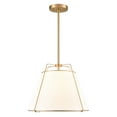 thumbnail image 6 of Light Society Emilio 15" Chandelier in Antique Brass/White, 6 of 17