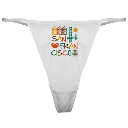 

CafePress - San Francisco Classic Thong - Women s Sexy Novelty Thong Panties Underwear