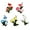 Yellow, variant on Solar Garden Stake Lights Colorful LED Three Flowers Roses Spotlight Yard Patio Pathway Decoration  Red Three Red Roses