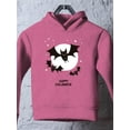 thumbnail image 3 of Bats W Moon Happy Halloween Hoodie Toddler -Image by Shutterstock,  2 Toddler, 3 of 4
