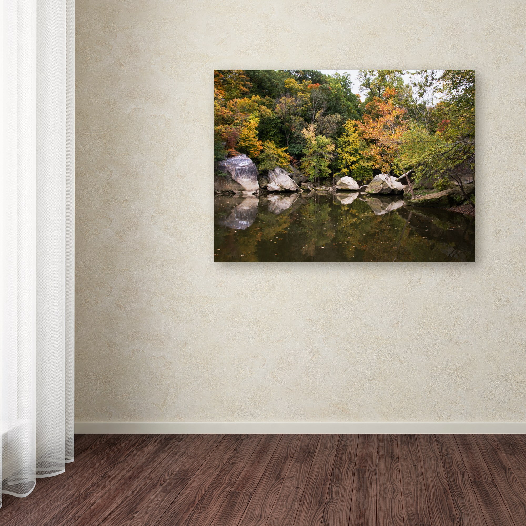 Trademark Fine Art "Graffiti Fall" Canvas Art by Kurt Shaffer