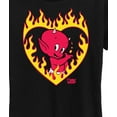 thumbnail image 3 of Hot Stuff - Hot Stuff Flame Heart - Women's Short Sleeve Graphic T-Shirt, 3 of 5