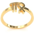 thumbnail image 3 of Virgo Zodiac Sign Ring In Solid 14k Yellow Gold, 3 of 6