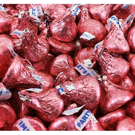 - Hershey's Kisses, Milk Chocolate in Pink Foil (Pack of 2 Pound)