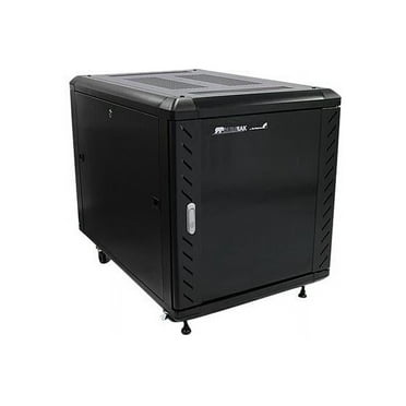 StarTech.com RK1236BKF Portable Server Rack Cabinet - 12U Server Rack - 36 in - with Glass Door - Network Cabinet - Rolling Server Rack with Casters