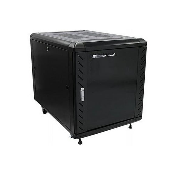 StarTech.com RK1236BKF 12U 36in Knock-Down Server Rack Cabinet with Casters