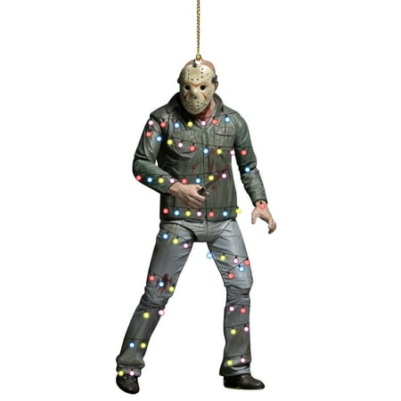 

2PC Christmas DIY Movie Ornament Tree Decoration Car Rearview Mirror Pendant Crafts Collection Decorations Lights Set Accessories