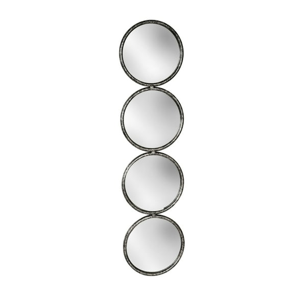 Sagebrook Home 48" 4-Mirrored Circles, Black Wb