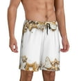 thumbnail image 6 of Mens Pajama Shorts, Christmas Gingerbread Cookies Snowflake Sleep Shorts Men Pajama Bottoms Lounge PJ Shorts with Pockets, 6 of 6