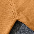 thumbnail image 6 of Spazoro Girls Crew Neck Knit Sweater, Solid Color Warm Long Sleeve Breathable Pullover Tops for Daily Layering Orange Size 3-4T, 6 of 9