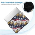 thumbnail image 2 of FORMRS 15"-15.6" Laptop Sleeve Protective Case Soft Carrying Quilted Computer Bag Cover, American Eagle Pattern, 2 of 7