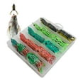 thumbnail image 5 of BESTSKY Frog Fishing Bait, 15 PCS Topwater Fishing Lure, Lifelike Action In Case Weedless Hooks Soft Baits For Bass Snake Catfish Freshwater Saltwater Fishing, 5 of 7