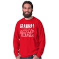 thumbnail image 3 of Young at Heart Grandpa Grandparent Men's Big & Tall Long Sleeve Graphic Tee Brisco Brands 2X, 3 of 5