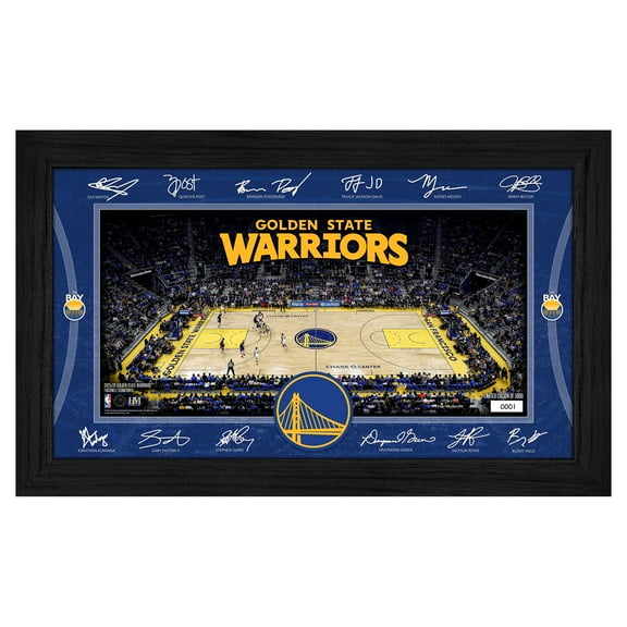 Highland Mint  Golden State Warriors 2025 Signature Court Framed Picture