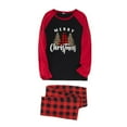 thumbnail image 1 of 2023 Christmas Couples Matching Pajamas Printed letters Men Velvet Family Matching Pajamas Christmas, 1 of 4