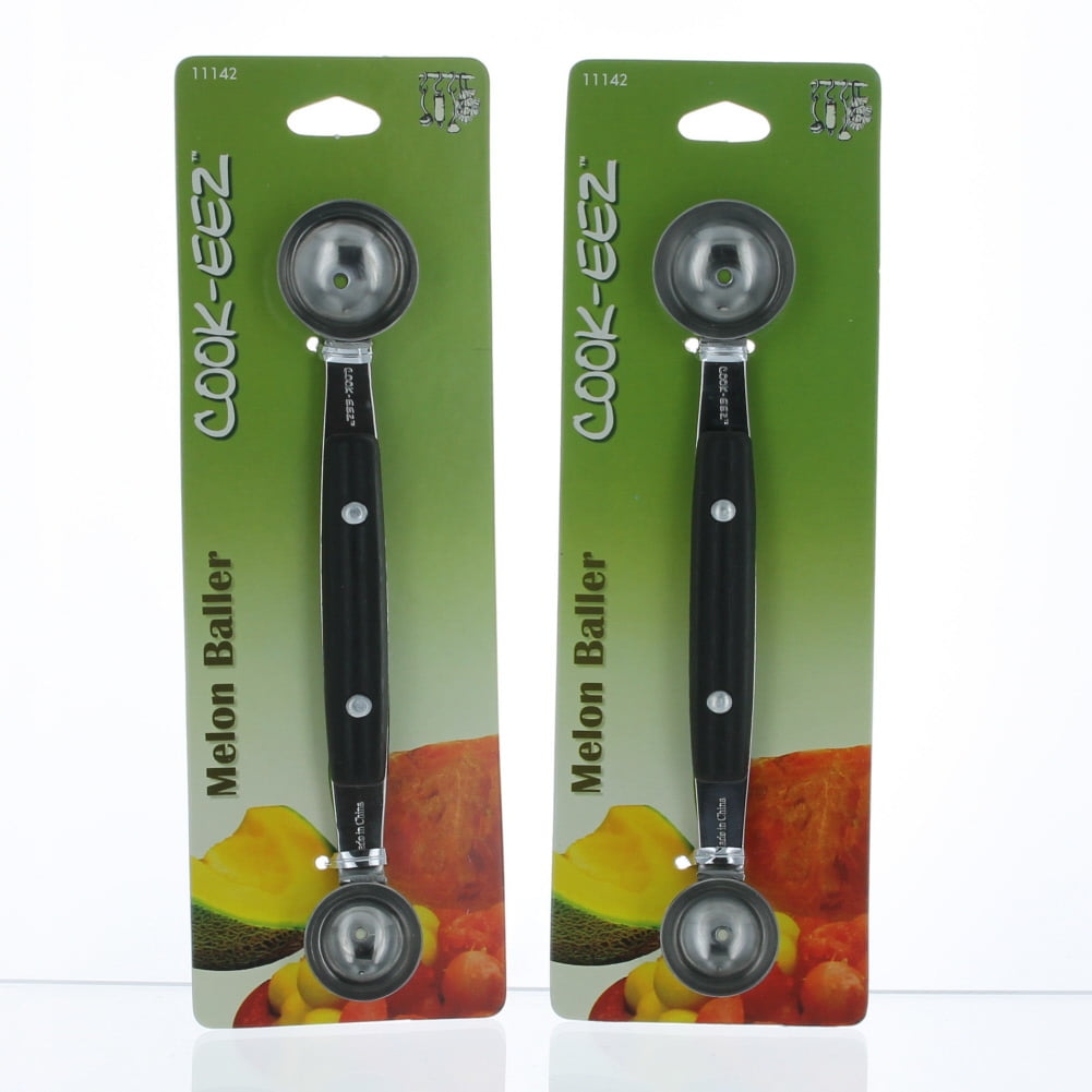 Lot of 2 Melon Fruit Baller Stainless Steel Scoop Kitchen Tool Gadget