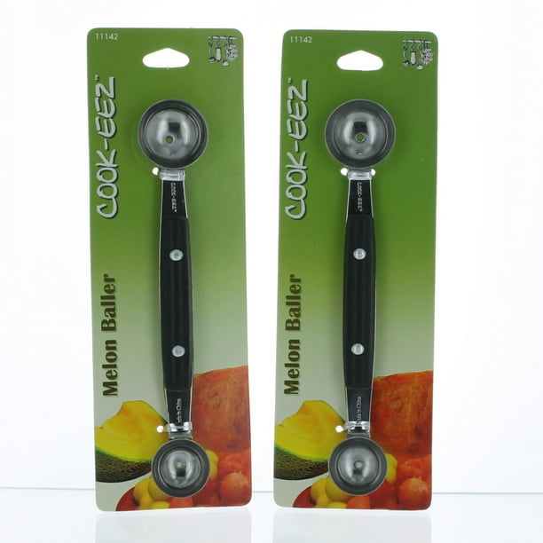 Lot of 2 Melon Fruit Baller Stainless Steel Scoop Kitchen Tool Gadget