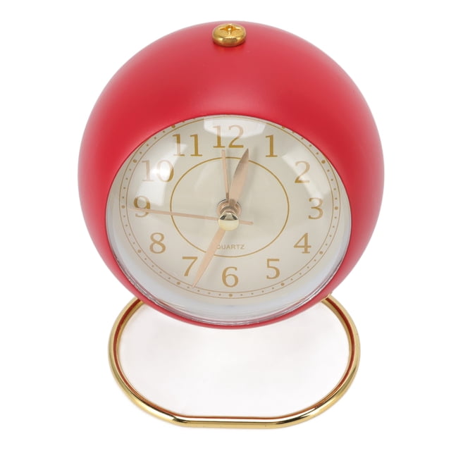 Retro de depertador retro, Silencio Preciso y Pequeño Despertador de Cuarzo Base de Anillo Decorativo Para El Anillo Decorativo Para Dormitorio para el Dormitorio