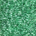 thumbnail image 2 of Miyuki Delica Seed Beads – Size 11/0 (1.6 mm), DB1889, Transparent Green Luster, 7.2 g, Approx. 1440 Beads, 2 of 7