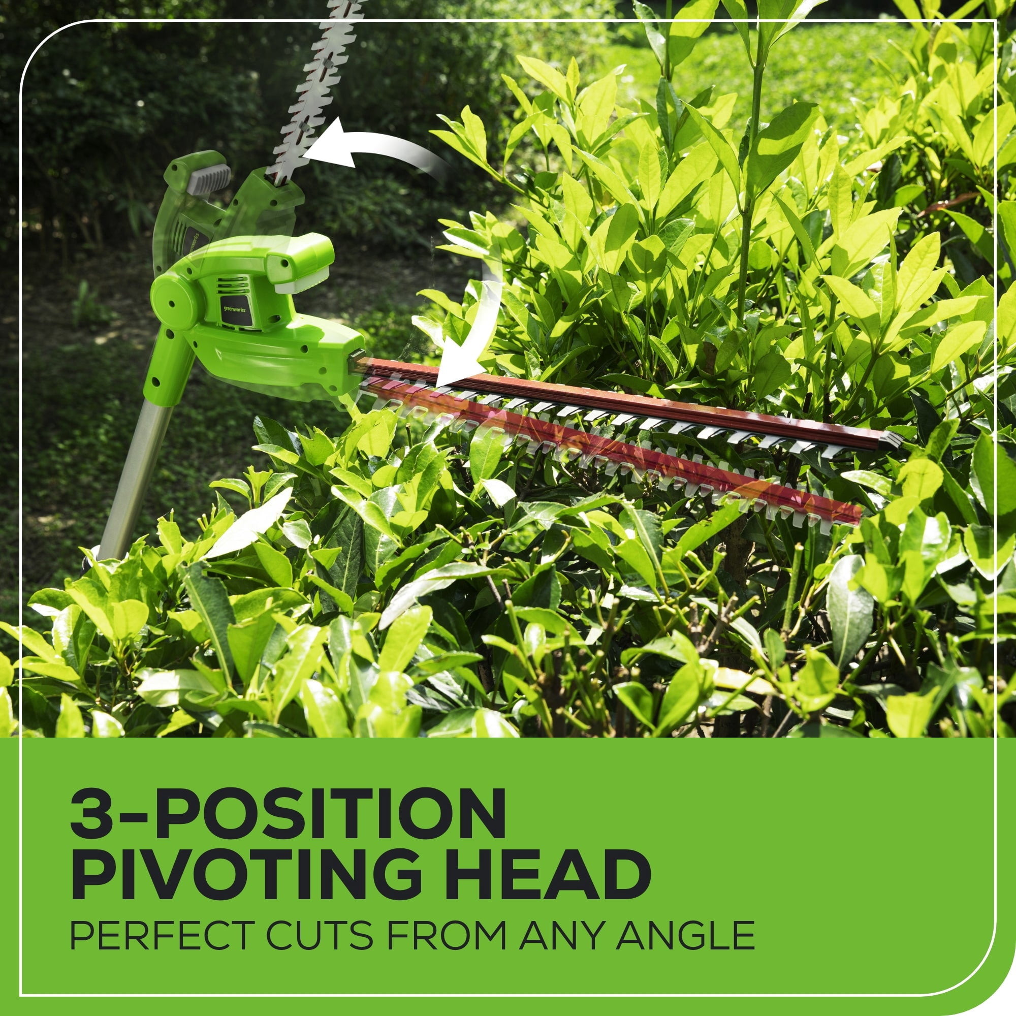 Greenworks 20" 40V Power Hedge Trimmer, Tool Only, Battery and Charger Not Included