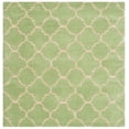 thumbnail image 2 of SAFAVIEH Chatham Connor Geometric Wool Area Rug, Green, 5' x 5' Square, 2 of 13
