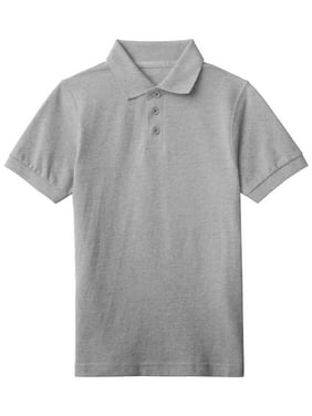 Ma Croix Kids Pique Polo Shirt Short Sleeve Solid Cotton Regular Fit Uniform