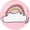 Baby Pink - Rainbow, variant on Astropic Eye Patch for Kids | Cotton & Silk Eyepatch| Girls Eye Patch for Glasses | Childrens Eye Patch for Lazy Eye, Amblyopia (Right Eye, Rainbow)