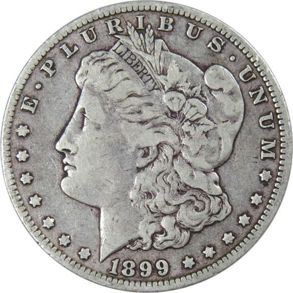 1899 O Morgan Dollar F Fine 90% Silver $1 US Coin Collectible