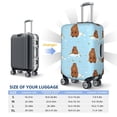 thumbnail image 2 of Travel Luggage Cover Protector - Capybaras Flowers Grass Anti-Scratch Suitcase Covers Fits 18-32 Inch Luggage, 2 of 5