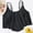 Black, variant on Womens Swim Tops Bikini Tops Full Coverage Tankini Top Double Layer Swim Bras Flounce Bathing Suit Tops With Ruffled Simple Clothing Black L