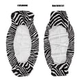 thumbnail image 4 of FKELYI Zebra Print UTV Seat Cover Waterproof Powersports Seats Covers Anti-Dust Mule Bench Seat Cover Compatible with Mule SX 2017-2023 Interior Decor, 4 of 7