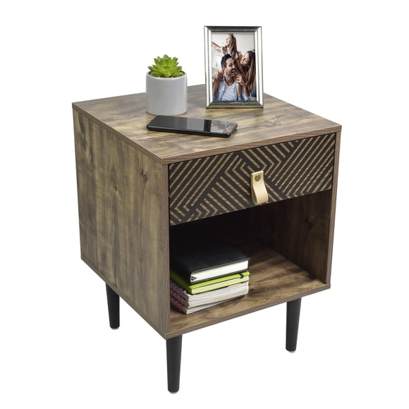 Top Living Buro con Cajon y Entrepaño Negro Topliving MOON-N