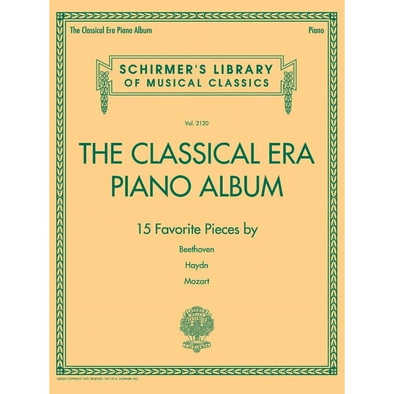 The Classical Era Piano Album: Schirmer's Library of Musical Classics Volume 2120, (Paperback)