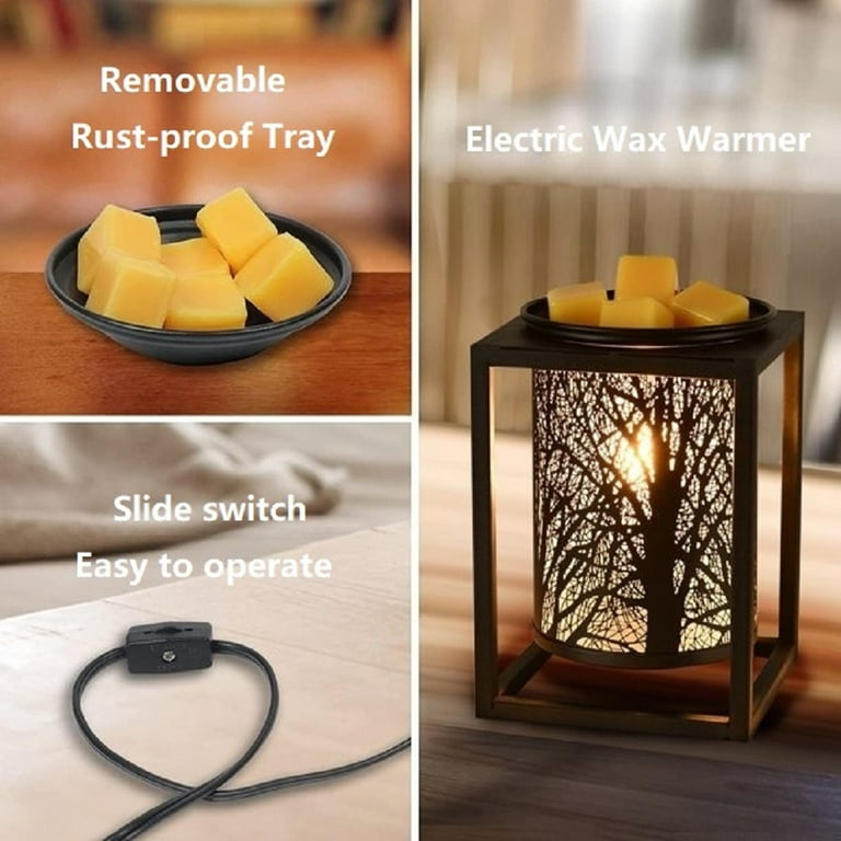 Wax-Melter Wax-Melt Candle-Warmer for Scented Wax - Electric Oil Tart  Burner Heater Fragrance with Timer for Home Decor