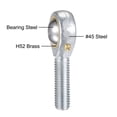 thumbnail image 4 of Unique Bargains POS10 Roulement d'Extrémité de Tige Sphérique 10mm Alésage Joint Auto-Lubrifié Roulement M10x1.5 Main Gauche Filetage Mâle, 4 of 6