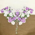 thumbnail image 3 of Visland Fake Collar Top Embroidery Flower Pattern Adjustable Lace-up Doll Neck Removable Detachable Half-shirt Collar, 3 of 8