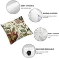thumbnail image 4 of Acheng Spring Floral Pillow Covers Set of 2 Vintage Wild Flowers Throw Pillow Covers Spring Summer Butterfly Decorative Outdoor Pillow Case Cushion Cover for Sofa Bedroom Couch Bed White, 4 of 6