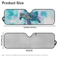 thumbnail image 6 of Uorisanigo Blue Sea Turtle Front Windshield Sunshade Fit for Jeep Wrangler TJ JK JKU Sport Sahara Rubicon 2 Door & 4 Door Foldable Window Shade Sun Visor Protector Keep Vehicle Cooler, 6 of 7