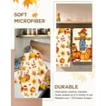 thumbnail image 4 of Fall Kitchen Towels Set of 2 - Fall Kitchen Dish Towels 18x26 Inches Decorative Autumn Themed Towel for Thanksgiving Harvest, Absorbent Hand Towel with Hanging Loop, Straw Pumpkin, 4 of 6