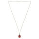 thumbnail image 4 of Collar Zvezda Cushion color Scarlet plata .925 Zvezda ZCO-CUSH12-SCA, 4 of 5