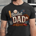 thumbnail image 3 of Men’s Baseball Dad T-Shirt Cool Graphic Tee Gift for Father’s Day 2026, Gift Shirt Keepsake Style 11, 3 of 6