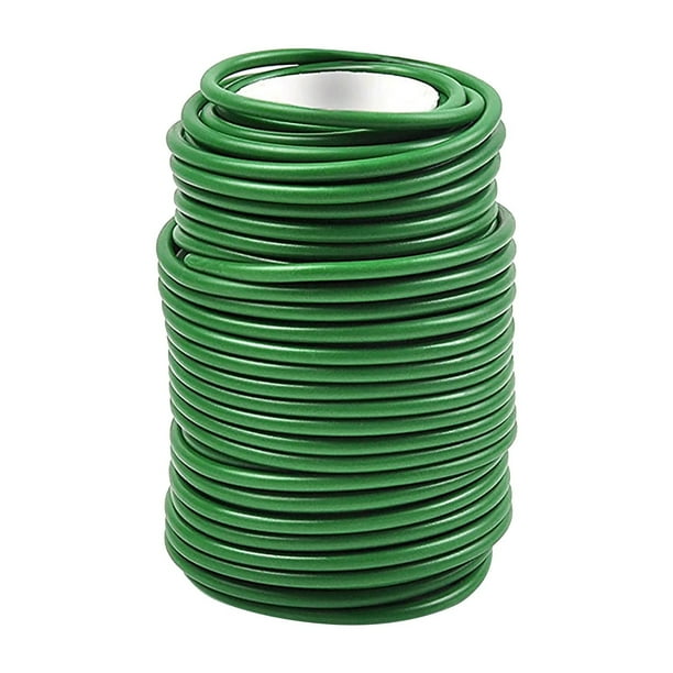 OAVQHLG3B Garden Flexible Wire Tie, Tie Soft Twist Plant Ties Green