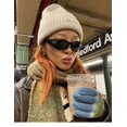 thumbnail image 3 of Gafas de Sol ADE WU Rave Y2K de Moda Envolventes Negro/Gris, 3 of 7