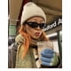 thumbnail image 3 of Gafas de Sol ADE WU Rave Y2K de Moda Envolventes Negro/Gris, 3 of 7