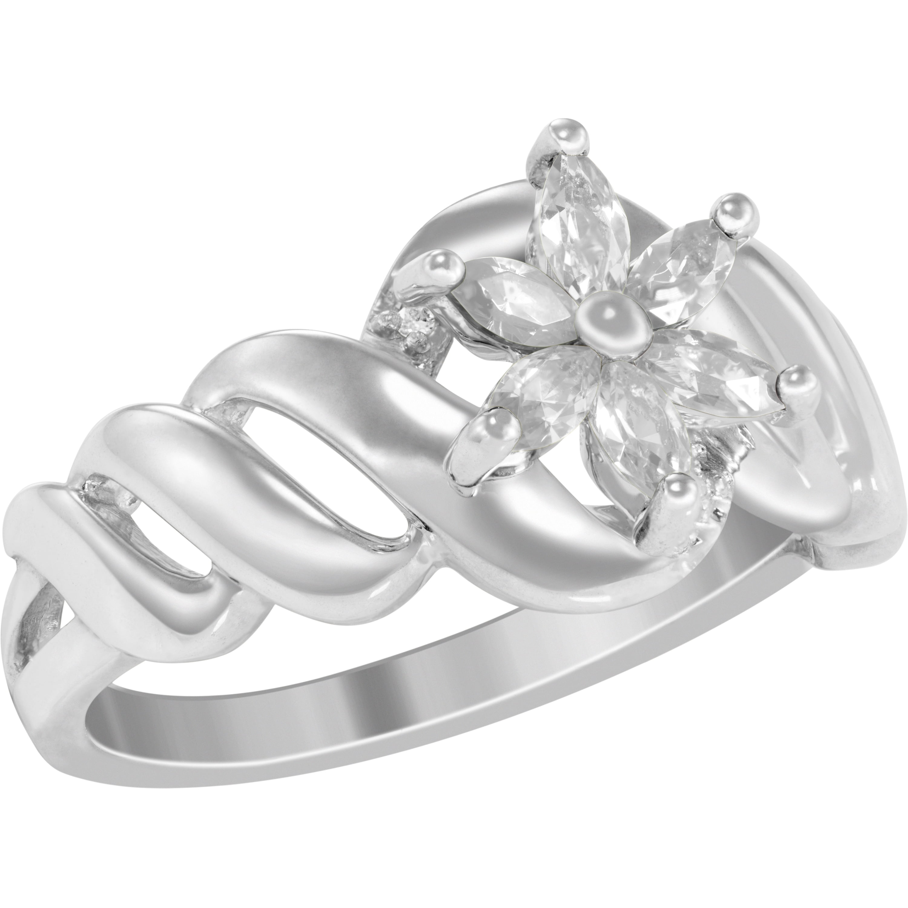 Keepsake Personalized Family Jewelry Starbright Birthstone Women's Ring available in Sterling Silver, 10k Gold Over Silver, and 10k Yellow and White Gold