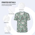 thumbnail image 3 of Hirioo Retro Rooster4 for Men's Baseball T-shirt Shirts Short Sleeve Casual Summer Button Stretch T Shirts,Size S-4XL-X-Large, 3 of 7