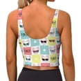 thumbnail image 3 of Xecao Cute French Bulldog for Sports Bra with Removable Pads, Crop Tank Top Design, Women's Longline Sports Bra - Non-Wired - X-Large, 3 of 9