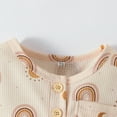thumbnail image 6 of Dooleck Baby Waffle Outfit Rainbow Sunshine Clothes Bodysuit Onesies Shorts Pants, 6 of 8