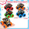 thumbnail image 4 of RUIG Monster Truck for Boys 3 4 5 6 7 Year Old, Push and Go Friction Powered Car Toys, Double-Directions Inertia Pull Back Vehicle Set,Birthday Party Gift for Kids, 4 of 9
