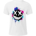 thumbnail image 2 of Chemise Rétro d'Été pour Hommes Surdimensionnée Mode Imprimé Décontracté Confortable T-Shirt Col Roulé pour Hommes Chemise Foncée pour Hommes T-Shirt Lourd T-Shirt Poche T-Shirt Pack Tee Mode, 2 of 3